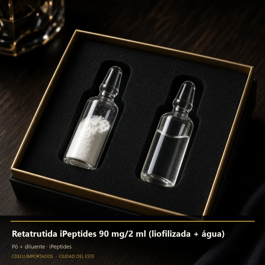 Retatrutida iPeptides 90 mg/2 ml (liofilizada + água)