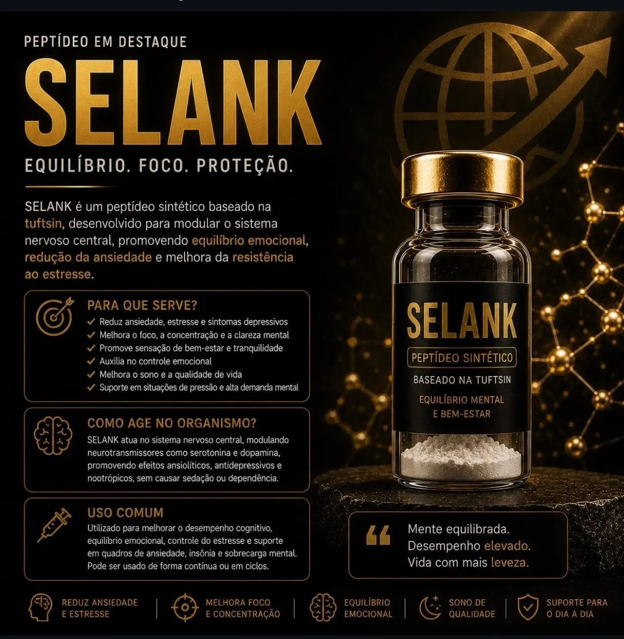 Selank 10mg ( pó + diluente)