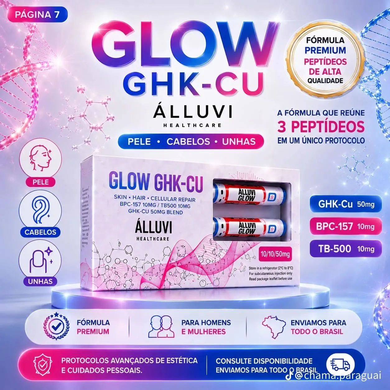 Glow GHK-Cu 70mg ( Caneta)