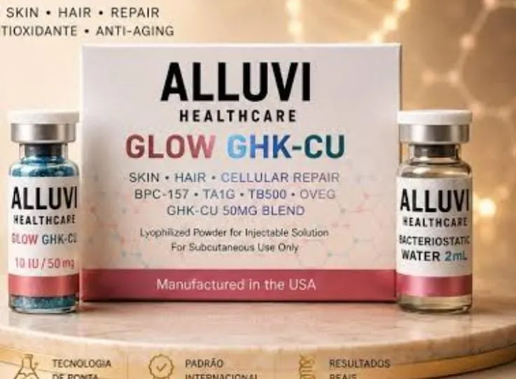 Glow ghk-cu ( pó + diluente)